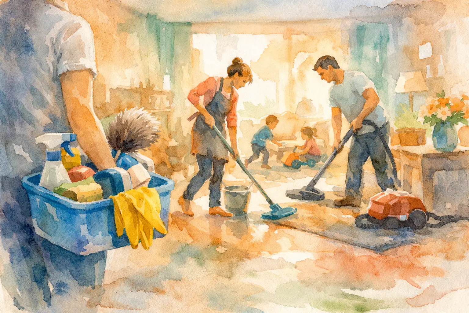 Home Cleaning Help for a Busy Household
