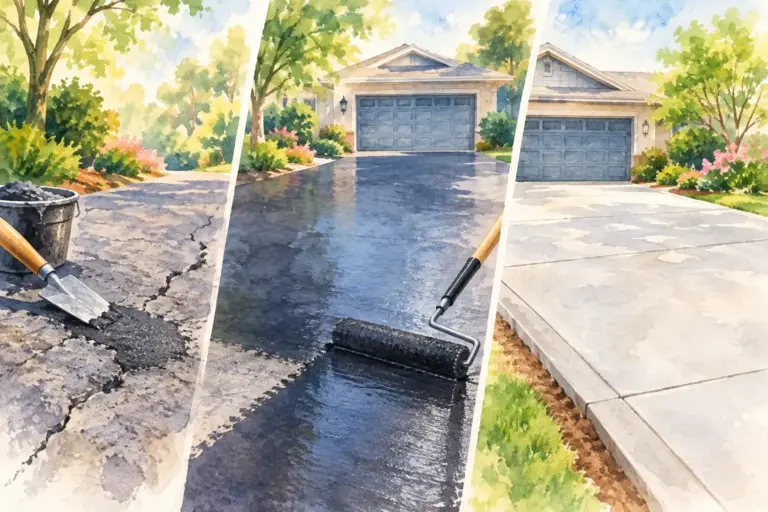 Driveway Repair: Patch, Seal, or Replace?