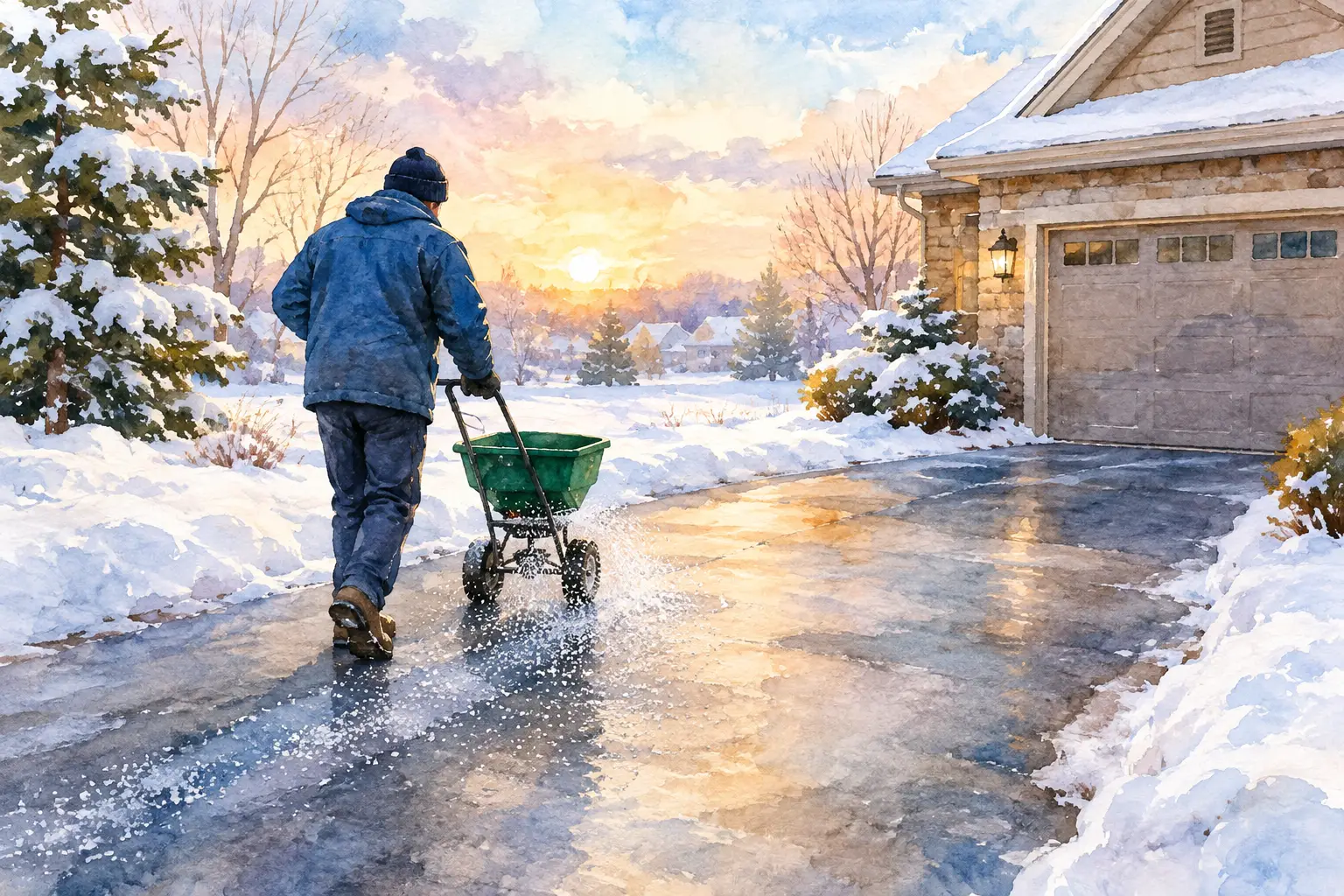 When to Request Driveway Salting Service